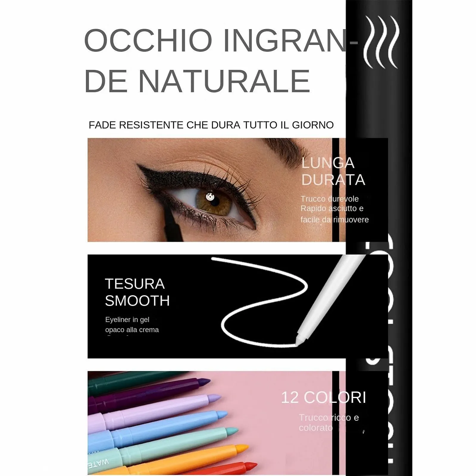 Підводка для очей  Матовий набір рідких, фото №6