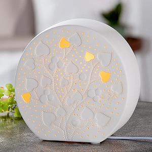 Настільна лампа GILDE Prickel Heart Tree 20 см Біла synthetic.ua - Фото 1