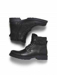 Ботинки JACK & JONES Jfwdexter Кожаные на шнуровке synthetic.ua - Фото 1