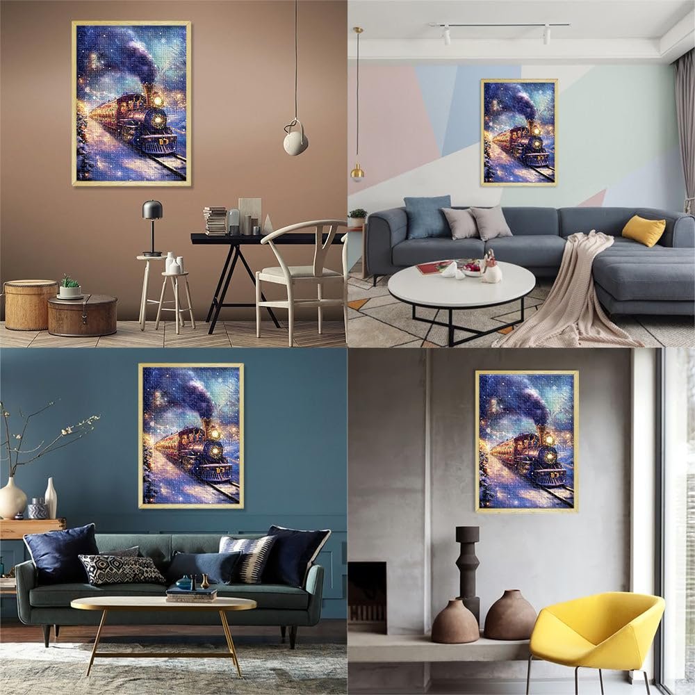 Пазл Christmas Train in Winter 1000 елементів 26 x 38 см, фото №6 Пазл Christmas Train in Winter 1000 елементів 26 x 38 см, фото №6