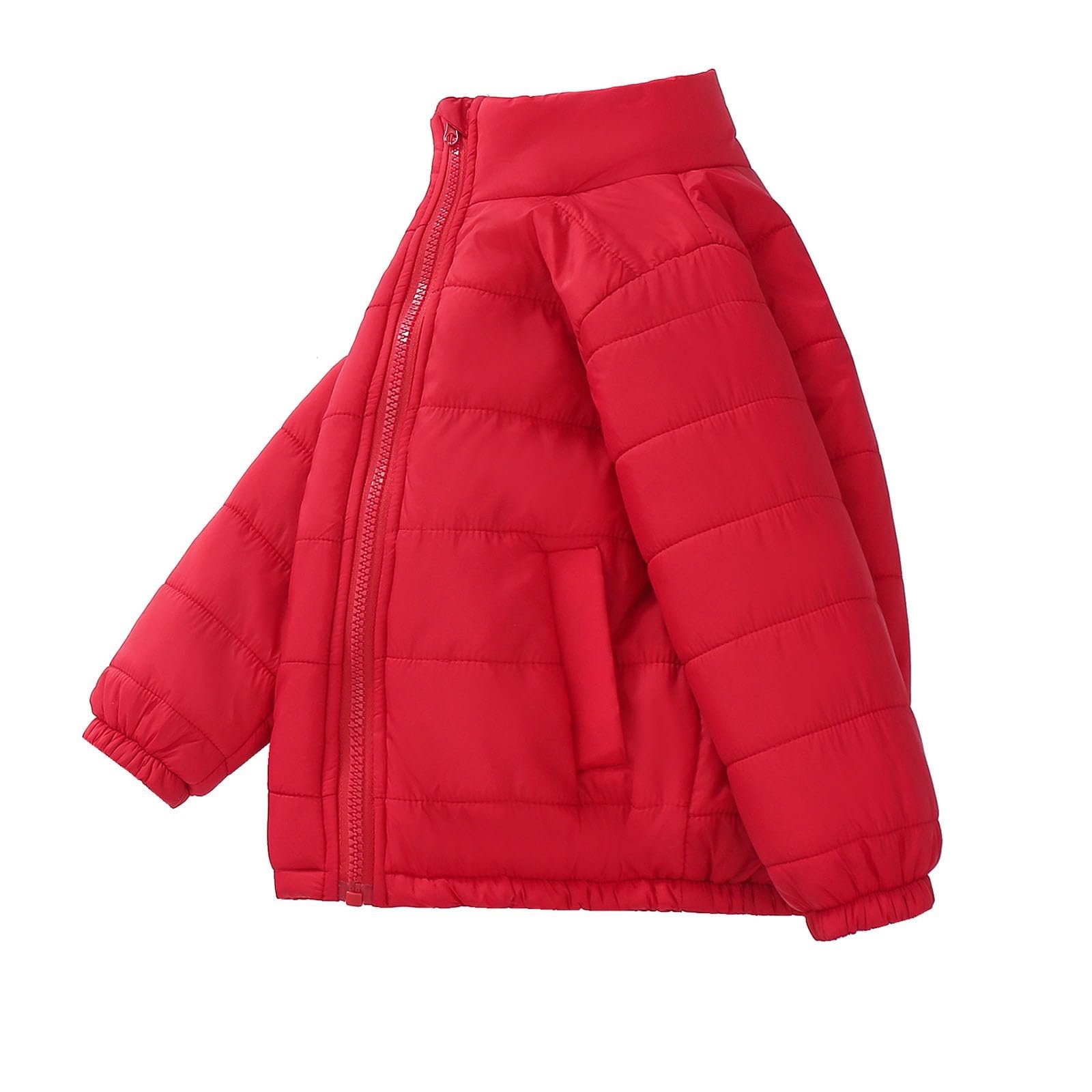 Куртка стеганая Ybing Для девочки Легкая Повседневная Однотонная Утепленная куртка Легкая Пуховая куртка Тонкая Зимняя куртка Молния Стойка воротник Зимнее пальто Удобная Переходная куртка Куртка для отдыха Куртка для активного отдыха, фото №4