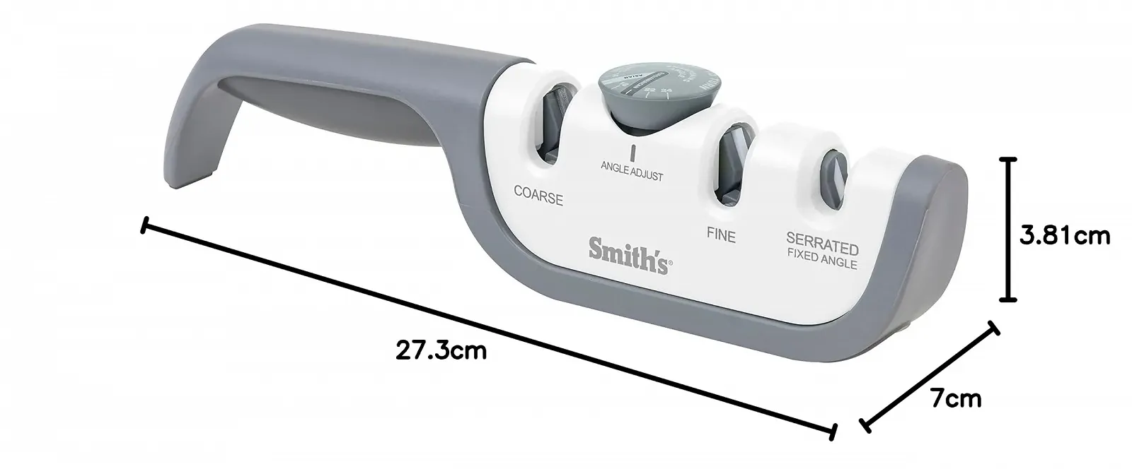 Точило для ножів Smith's 51109 Select ручне з регулюванням кута White/Grey, фото №6