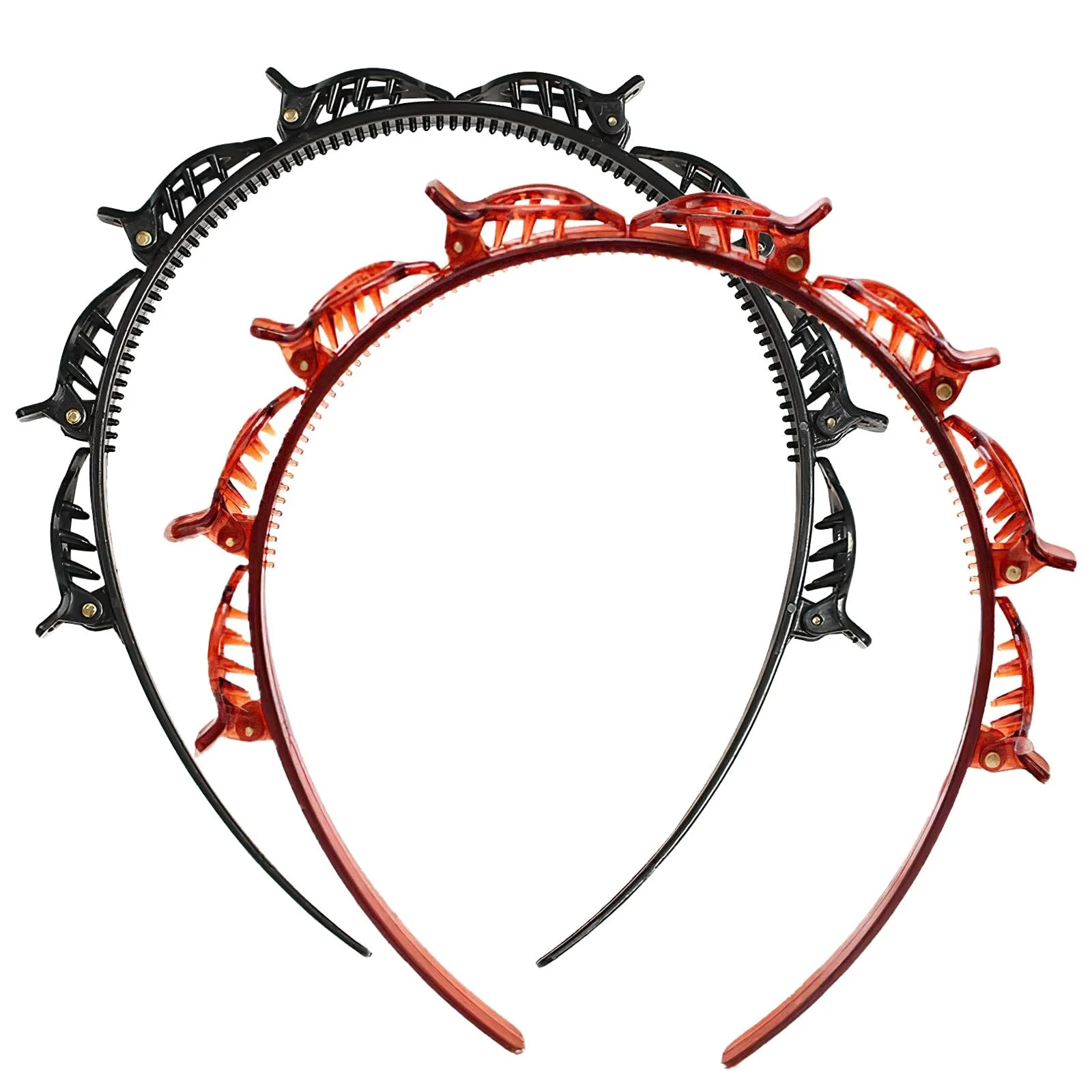 Обруч для волосся з затискачами Double Bangs Hairstyle Hairpin, фото №1