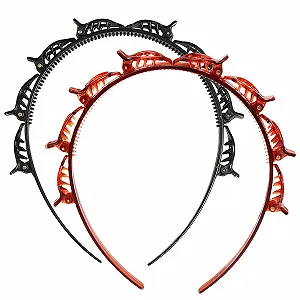 Обруч для волос с зажимами Double Bangs Hairstyle Hairpin - Фото 1