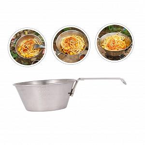 Миска BIUDECO складана, каструля для супу, для кемпінгу, складана, з нержавіючої сталі 304, антипригарна synthetic.ua - Фото 1