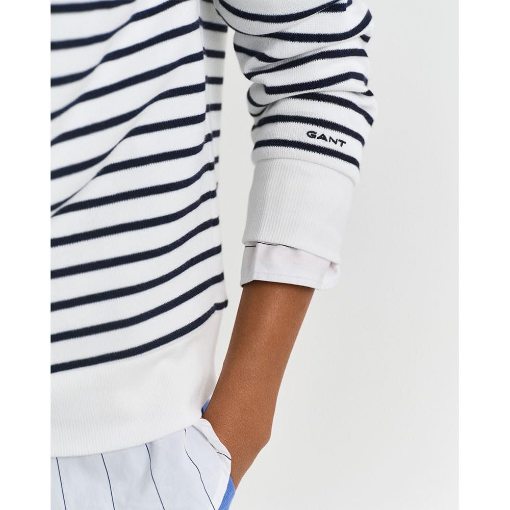 Женский Свитшот GANT Breton Rib Half Zip Sweat, фото №4