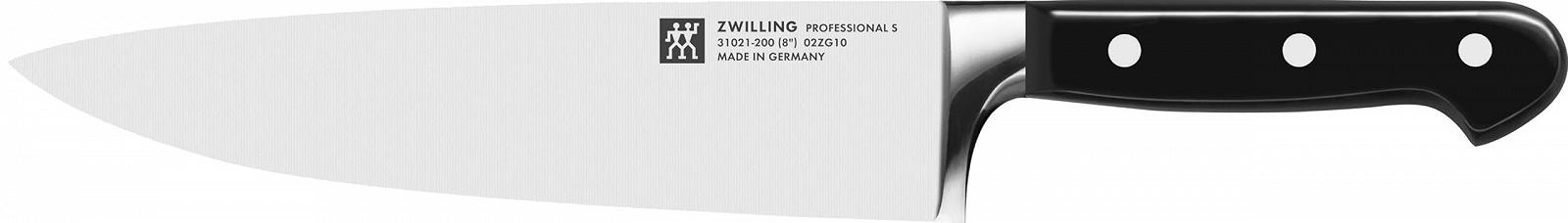 Набір ножів Zwilling Professional S, 3 шт., ніж для очищення/прикрашання, ніж для м'яса, ніж шеф-кухаря, спеціальна нержавіюча сталь, пластикова ручка, фото №7