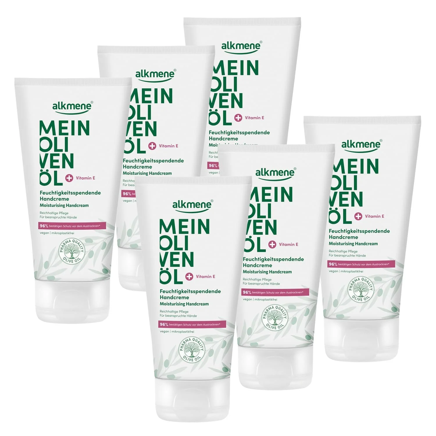 Крем для рук alkmene для дуже сухої шкіри 75 мл, 6 шт. Зволожуючий крем для рук з оливковою олією. Веганський, фото №1 Крем для рук alkmene для дуже сухої шкіри 75 мл, 6 шт. Зволожуючий крем для рук з оливковою олією. Веганський, фото №1