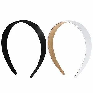 Набор обручей 2шт. Однотонный атласный - Фото 1