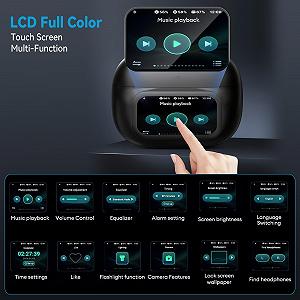 Наушники-переводчики с искусственным интеллектом 3-в-1 Переводческие реального времени 138 языков с сенсорным ЖК-экраном synthetic.ua - Фото 1