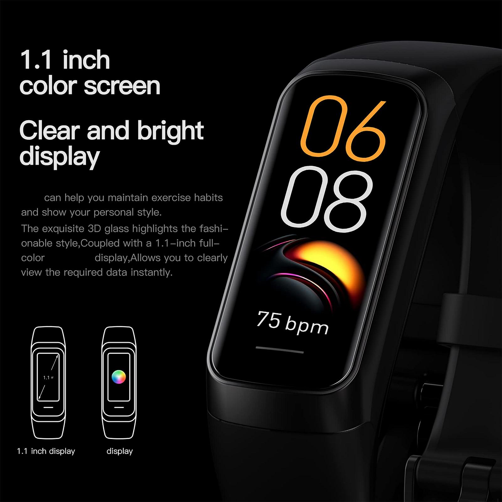 Часы findtime Fitness Men's Smartwatch с измерением кровяного давления Health Sports Women's Pedometer без приложения и мобильного телефона Heart Rate Monitor Running, фото №3