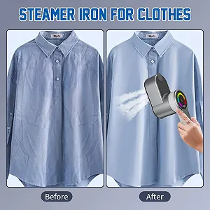 Портативный отпариватель Дорожный утюг 1200 Вт 120 мл 5 уровней пара synthetic.ua - Фото 1