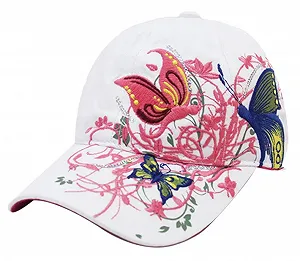 Бейсболка Belsen с вышивкой бабочки винтажная снэпбек тракер для девочек - Фото 1