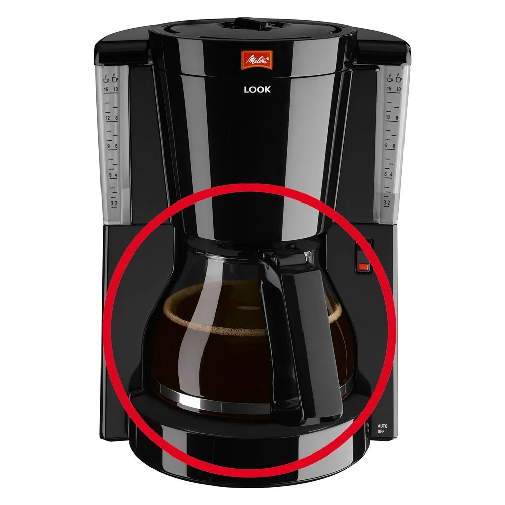 Фильтрационная кофемашина Melitta Look IV Selection 1011-04 со стеклянным кувшином система капля-стоп 10 чашек Черная, фото №6