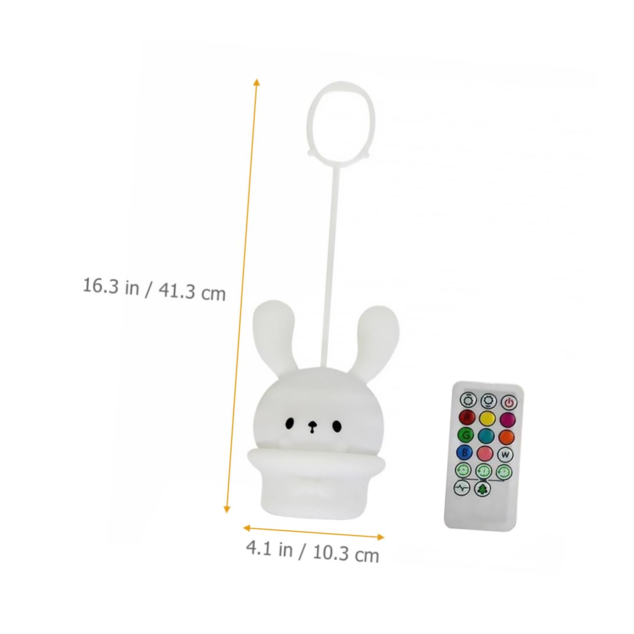 Лампа Zerodeko Pack Long Ear Rabbit из силикона Сенсорная лампа для детей, фото №6