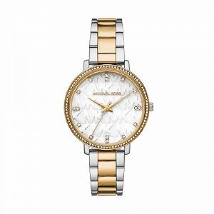 Женские часы Michael Kors Pyper 38 мм, серебристый и золотой тон, браслет - Фото 1