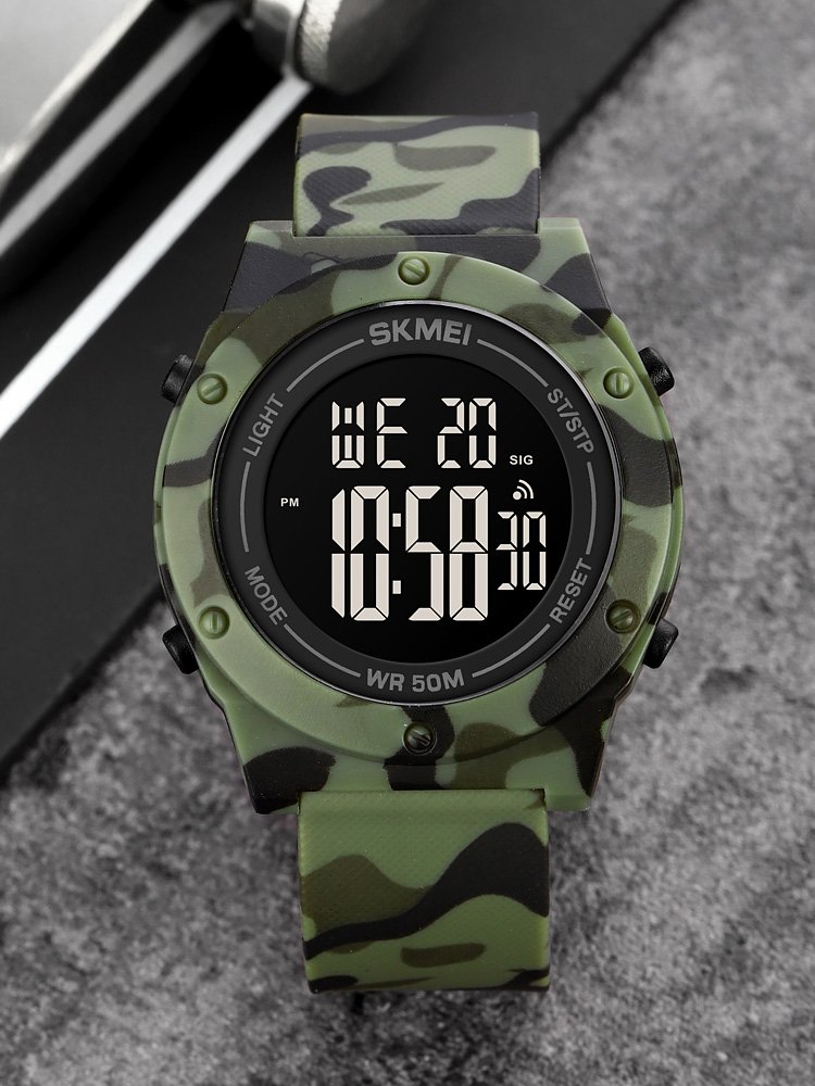 Годинник Skmei 1772 Camo Green-Black, фото №4