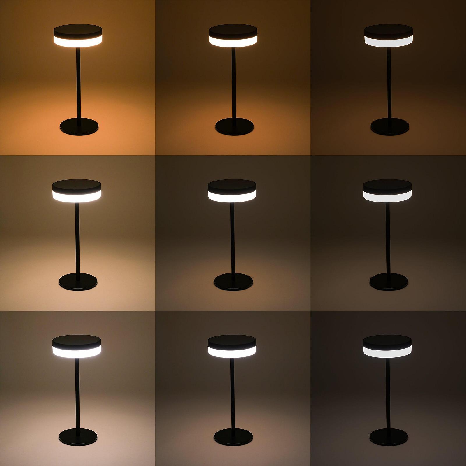 Настільна лампа Esotec Ella Solar Sensor Touch Dimming Li-ion USB-C LED 27.6 см Чорна, фото №5