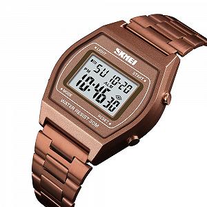 Годинник Skmei 1328CG Коричневе золото synthetic.ua - Фото 1