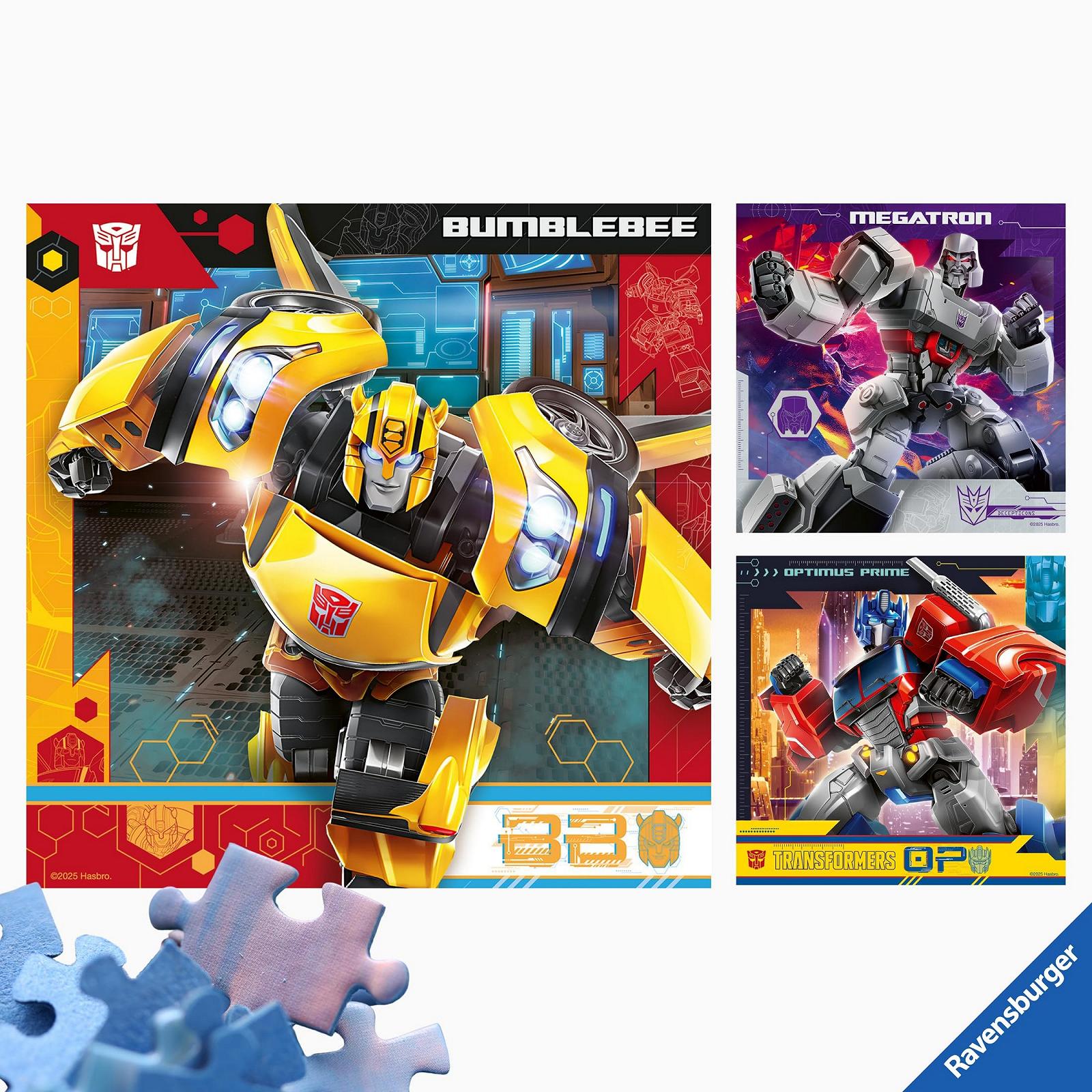 Пазл Ravensburger Transformers 3 x 49 елементів 21 x 21 см, фото №2