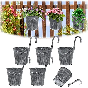 Подвесной цветочный горшок Железо Винтаж 5 шт. - Фото 1