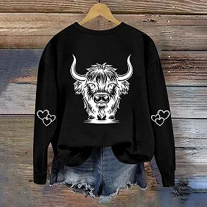 Лонгслив Komiseup Basic Круглый вырез Мода Животные мотивы M 12 synthetic.ua - Фото 1