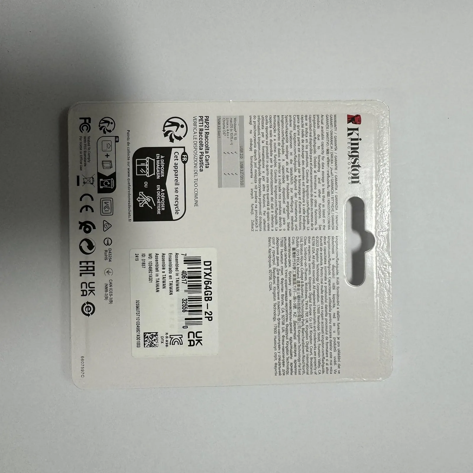 USB-флеш-накопичувач Kingston DataTraveler Exodia DTX/64GB-2P 64GB USB 3.2 Gen 1 Набір 2 шт. Various Colours, фото №5