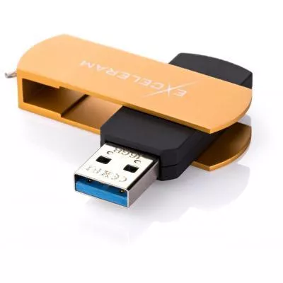 USB флеш-накопитель Exceleram 16GB P2 Series Gold/Black USB 3.1 Gen 1 EXP2U3GOB16, фото №2 USB флеш-накопитель Exceleram 16GB P2 Series Gold/Black USB 3.1 Gen 1 EXP2U3GOB16, фото №2