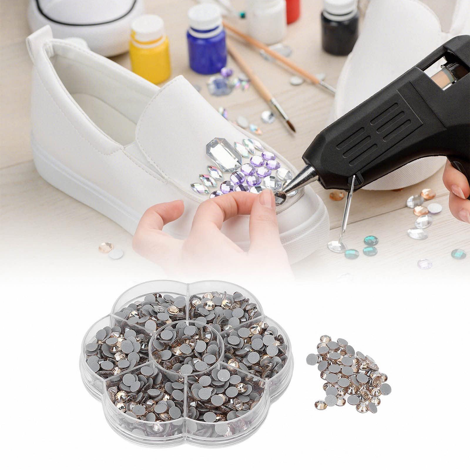 Стрази Emoshayoga JM201 для нігтів Прозорі Золоті, 1000 шт, фото №6