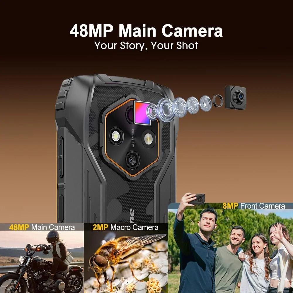 Смартфон Ulefone Rugking 4 Pro 16ГБ + 256ГБ/2ТБ 48Мп + 8Мп 6.56'' HD+ 120Гц 10200мАч IP68 4G/5G, фото №5