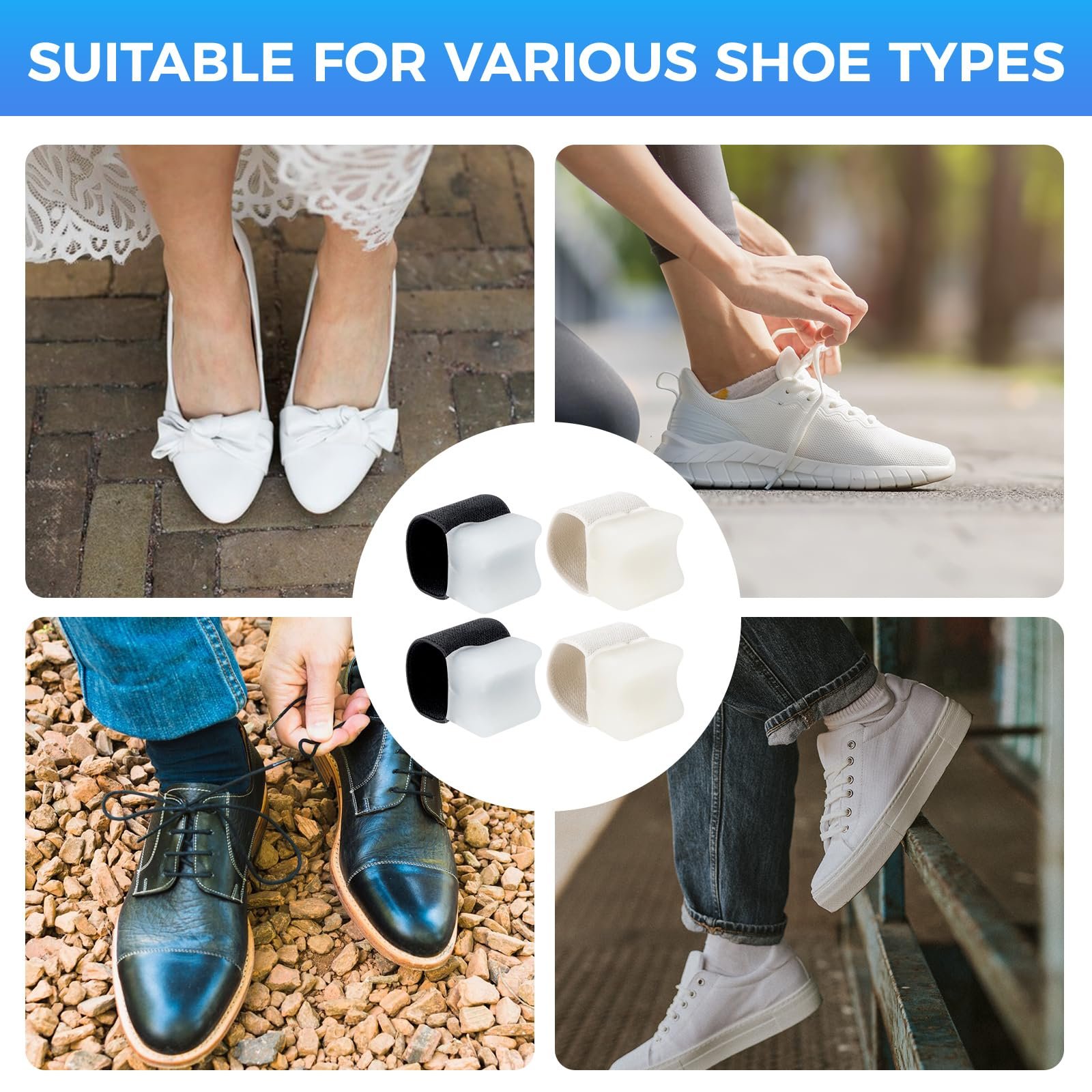 Роздільник для великого пальця ноги 8 шт. для жінок та чоловіків, коректор вальгусної деформації, фото №7 Роздільник для великого пальця ноги 8 шт. для жінок та чоловіків, коректор вальгусної деформації, фото №7