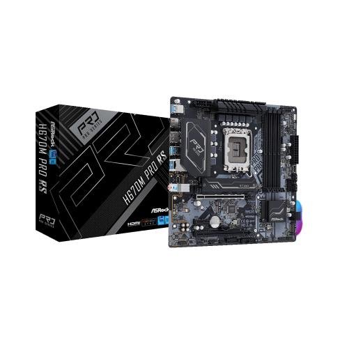 Материнская плата ASRock H670M PRO RS, фото №1 Материнская плата ASRock H670M PRO RS, фото №1