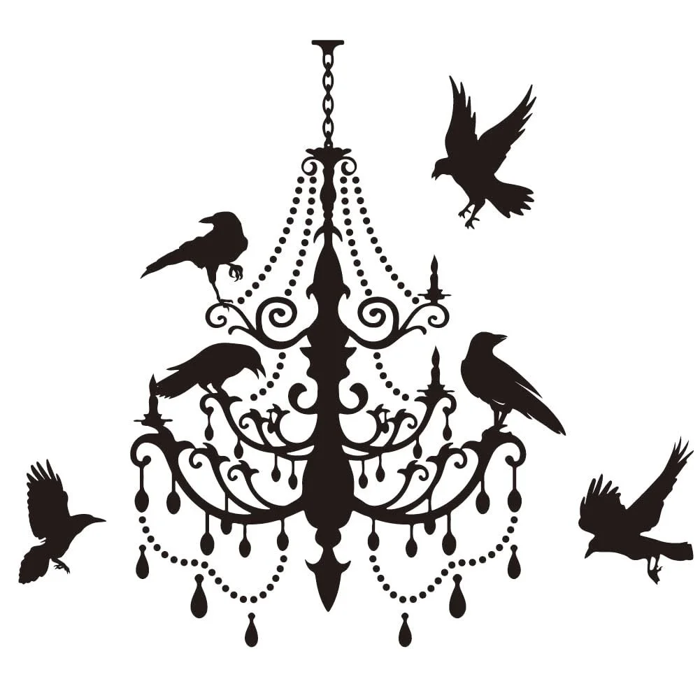 Наклейка на стіну SUPERDANT Halloween Crow Wall Art, фото №2