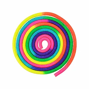 Купити Скакалка для художньої гімнастики нейлонова 3 м 10 мм Rainbow - Фото 1 Скакалка для художньої гімнастики нейлонова 3 м 10 мм Rainbow - Фото 1