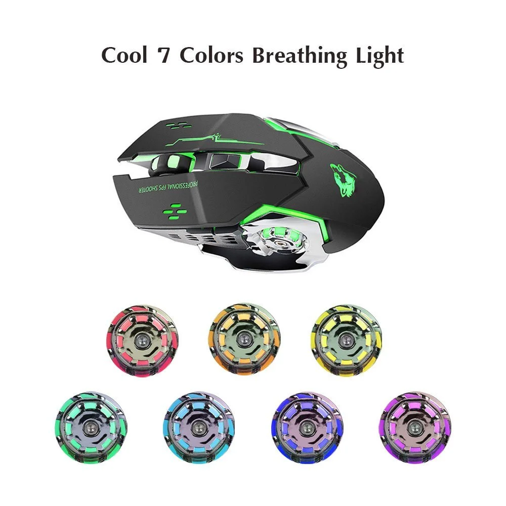 Мышь Lanker Беспроводная Перезаряжаемая Игровая GM08 Характеристики Черный, фото №3