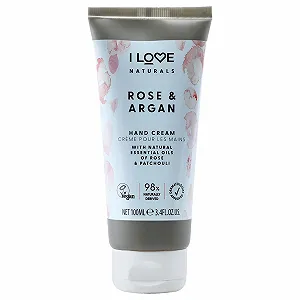 Лосьйон для рук I LOVE Naturals Rose & Argan 100 мл Зволожуючий крем для рук для сухої шкіри 100 мл - Фото 1