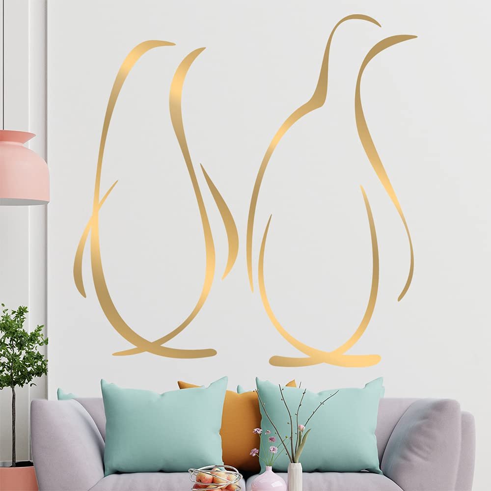 Наклейка на стену Penguin Lines 6 размеров, фото №1 Наклейка на стену Penguin Lines 6 размеров, фото №1