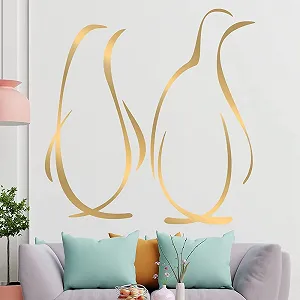 Наклейка на стіну Penguin Lines 6 розмірів - Фото 1