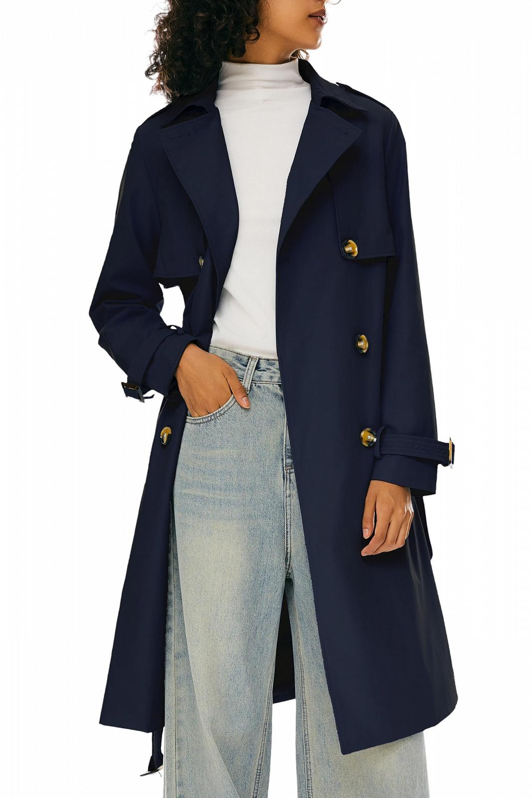 Тренч Orolay 3/4 Длины Двубортный с лацканами, фото №1