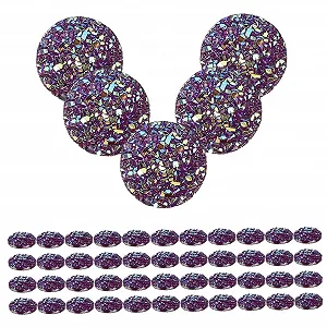 Стразы Healeved, 500 шт., плоская задняя часть, для DIY украшений, блестящие кристаллы, фиолетовые synthetic.ua - Фото 1