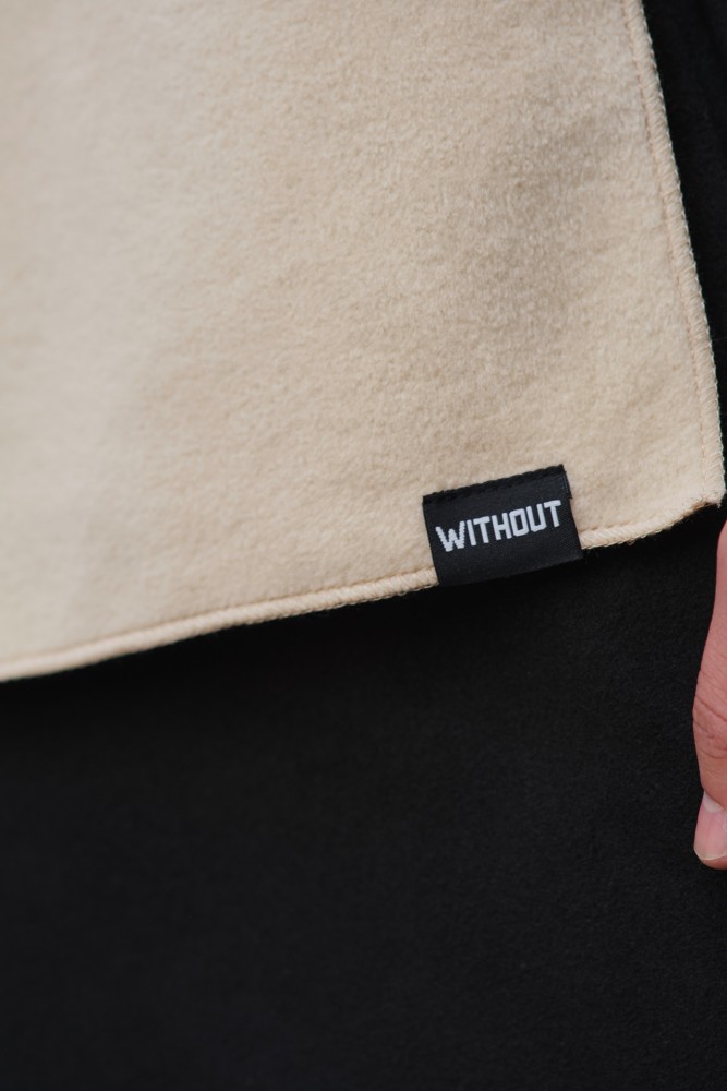 Флісовий шарф Without long beige, фото №3