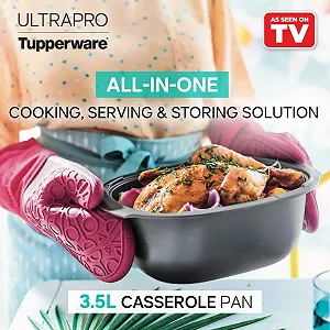 Форма для выпечки TUPPERWARE UltraPro H31 30952 3.5 л с крышкой прямоугольная LCP synthetic.ua - Фото 1
