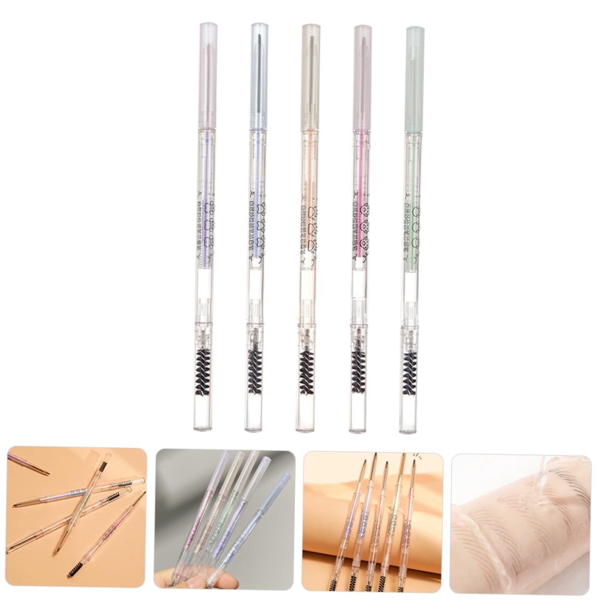 Набор FRCOLOR 5 карандашей для бровей Mint Brow Makeup Brown, фото №5