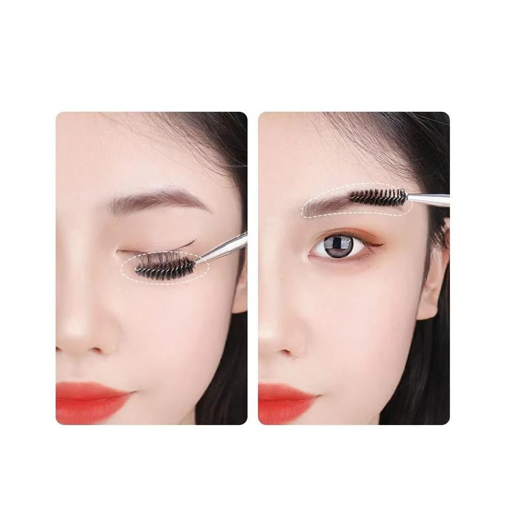 Щетка для бровей и ресниц FSSTUD Двойная головка 10 шт., фото №3