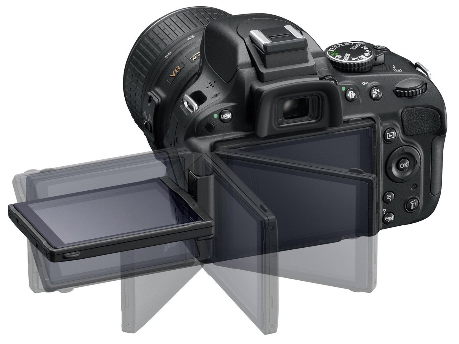 Цифровая зеркальная камера Nikon D5100 с объективом 18-55 мм VR (16,2 Мп) 3-дюймовый ЖК-дисплей, фото №2