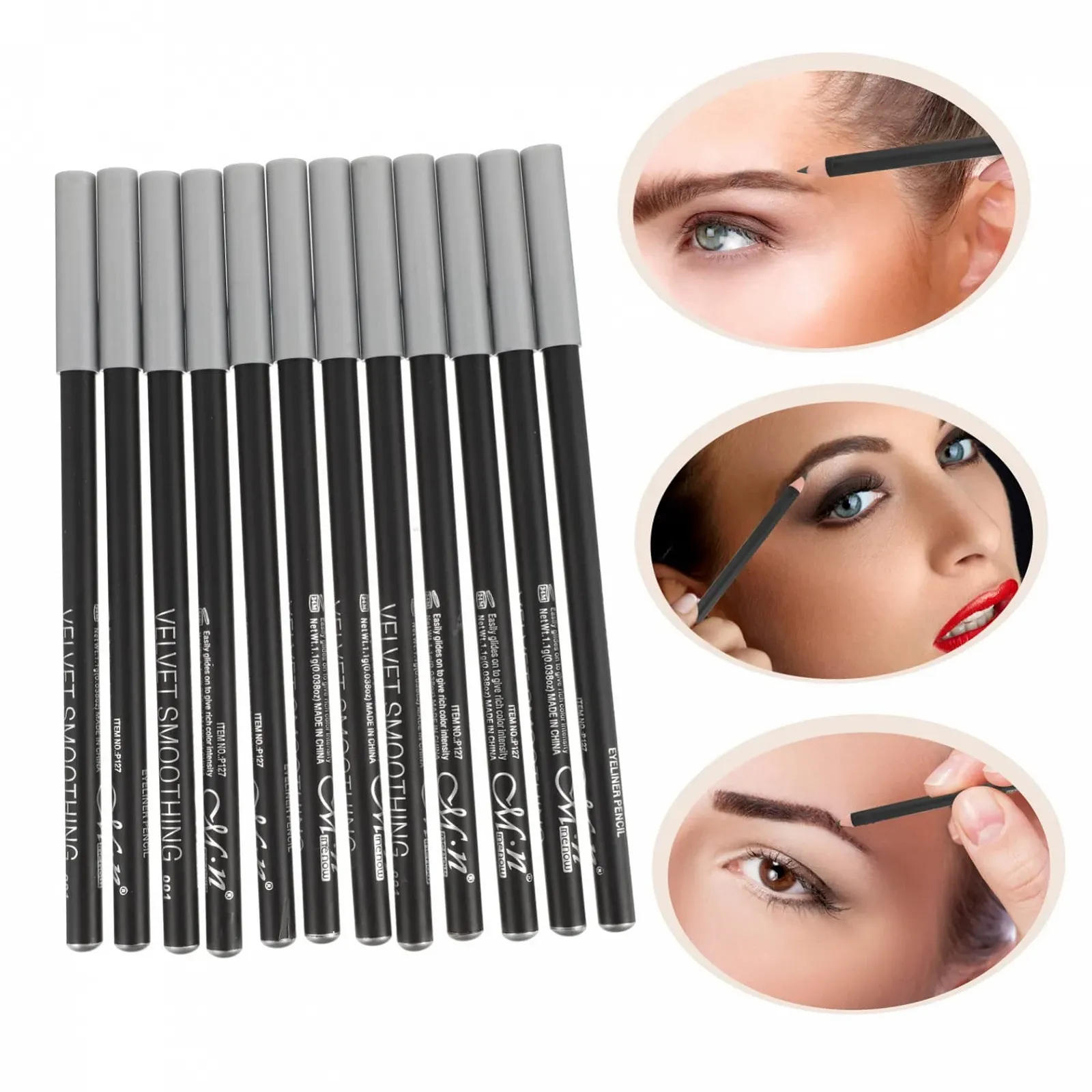 Карандаш для глаз Angoily Черный, фото №5