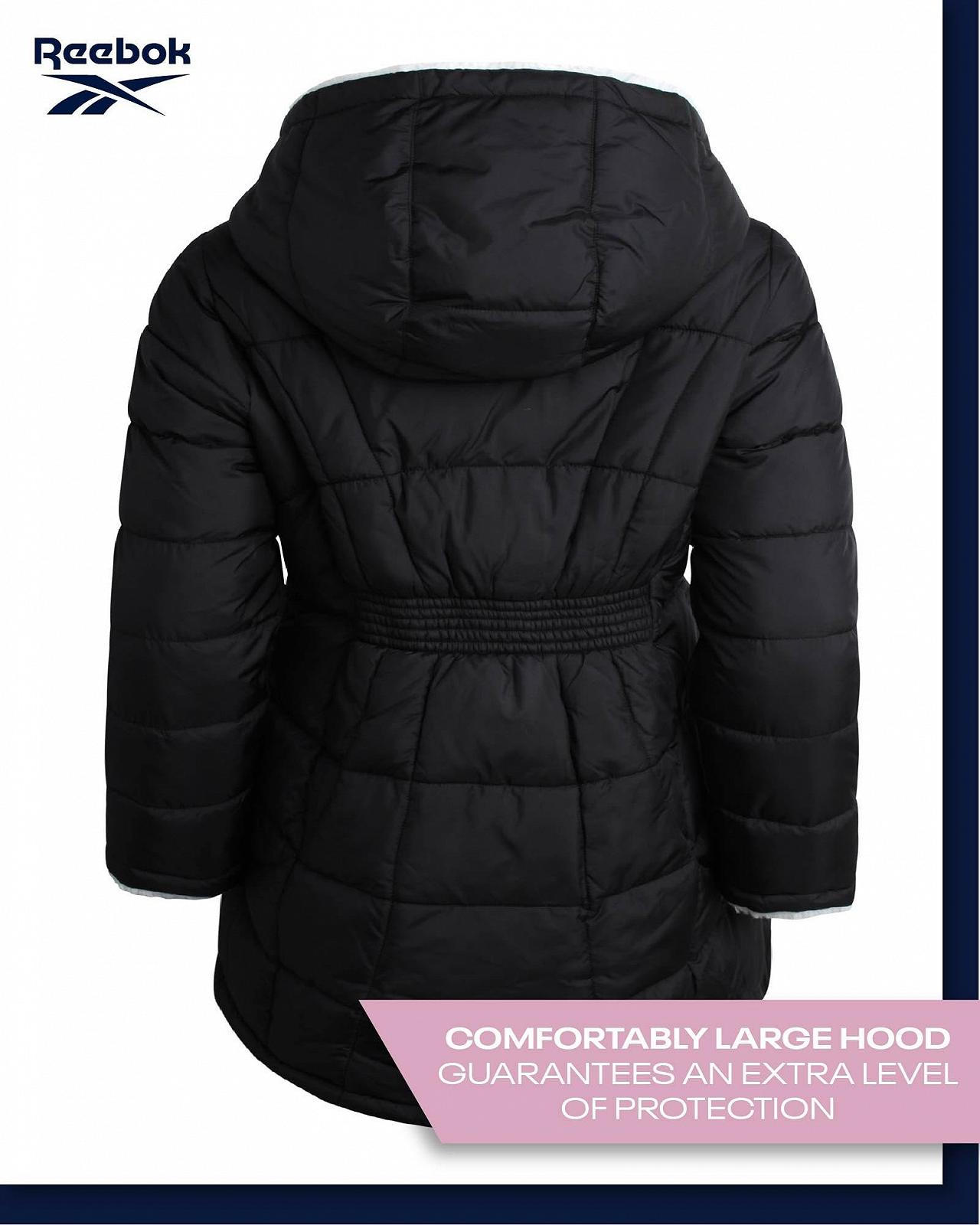 Женская зимняя куртка Reebok, двусторонняя стеганая, фото №7