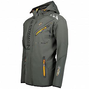 Софтшелл Куртка Geographical Norway Функциональная куртка Ветрозащитная куртка с капюшоном Ветрозащита Устойчива к холоду Для активного отдыха Хайкинга Кемпинга synthetic.ua - Фото 1