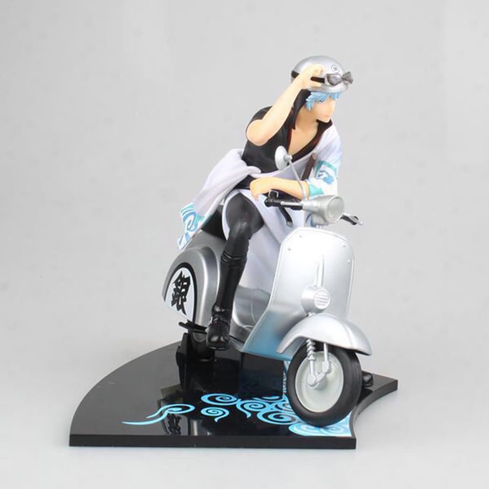 Фигурка ПВХ Sakata Gintoki Zhongkaihua 15 см, аниме модель, коллекционные украшения, издание на мотоцикле, фото №3