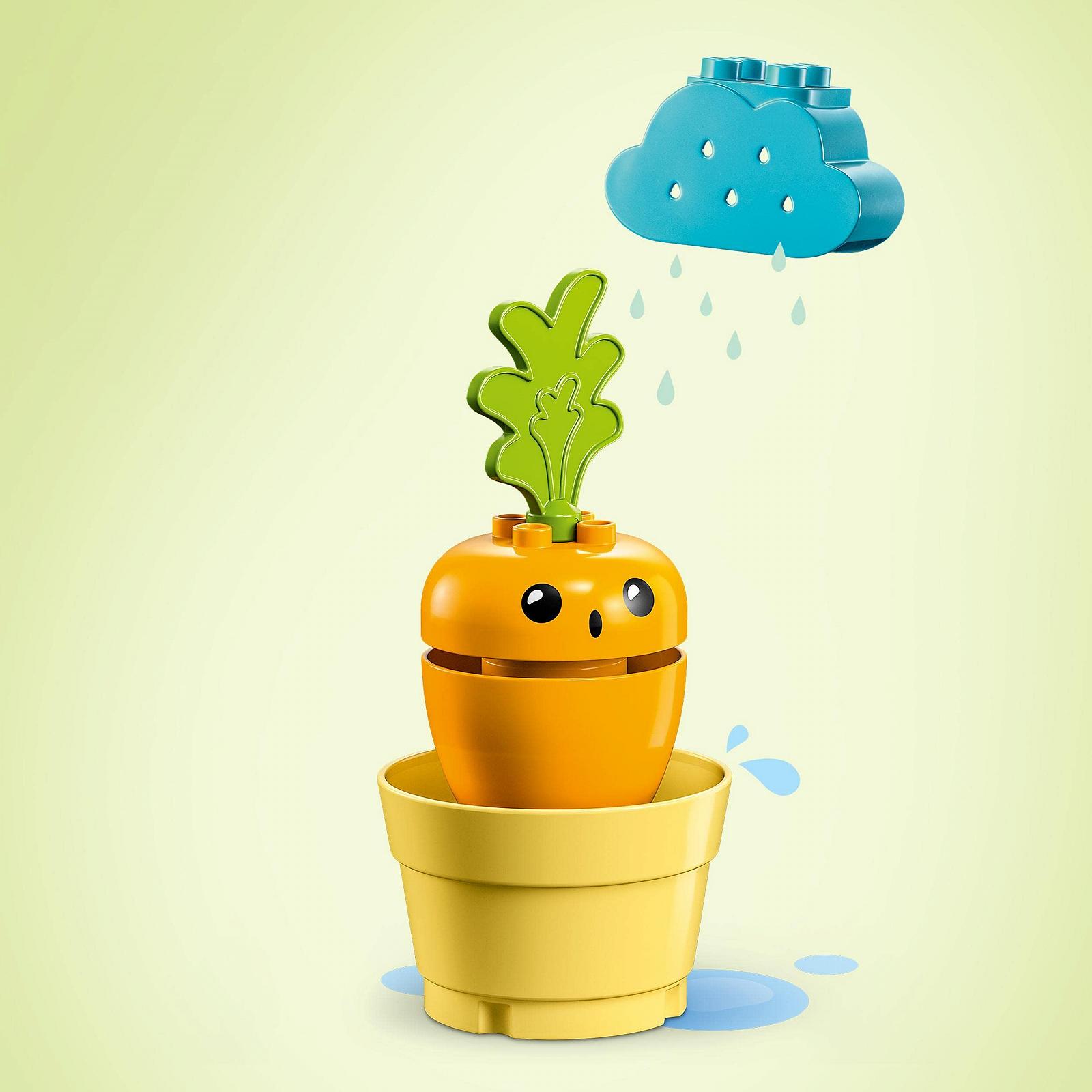 Конструктор LEGO Duplo My First Growing Carrot, іграшка для дітей від 1,5 років з 4 блоками овочів, фото №6